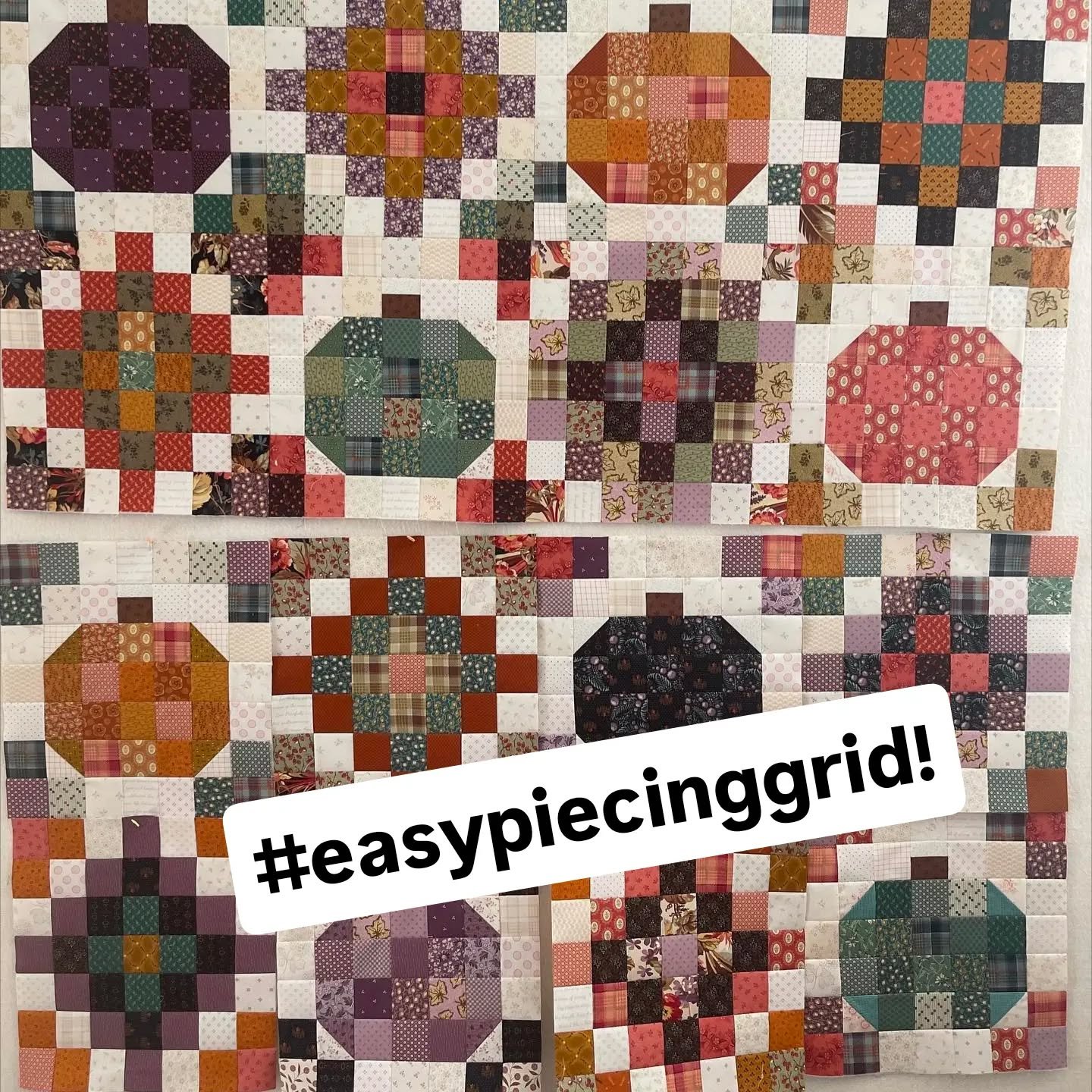 Check out this amazing project from @strawberryswingstudio ! She pieced individual blocks using 2" finished (2.5" cut) EasyPiecing Grid 🍁✂️‼️
#fallquilt #lookshardbutsoeasy #easypiecinggrid😀✂️‼️