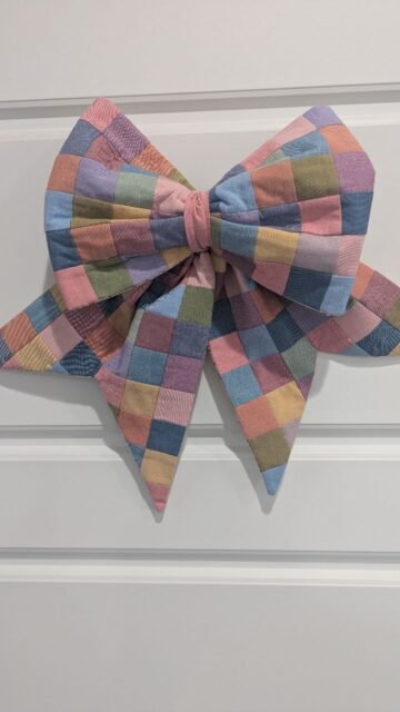 #easypiecinggrid #bigbows🎀 #patchworkbow #lookshardbutsoeasy
